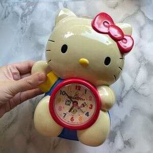 Sanrio Hello Kitty Alarm Clock Figure Retro 1996 WORKING